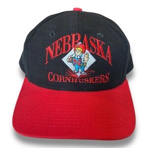 Nebraska Cornhuskers Herbie Husker Snapback Sports Hat Signatures Vintage